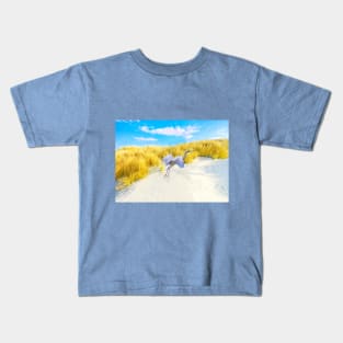 Little Blue Heron Taking Flight Kids T-Shirt